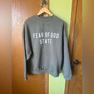 Fear of God Essentials Moss 90's Crewneck